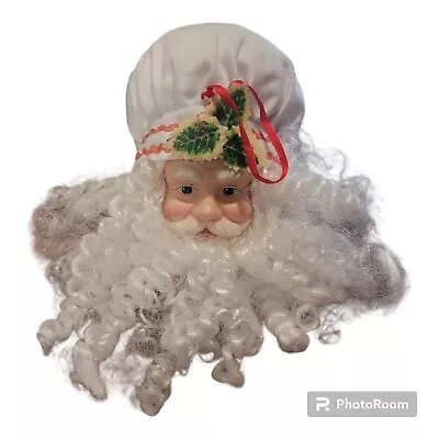 Vintage Santa Head Ornament Or Freestanding Christmas Decor • $9.99