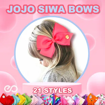 6pcs Signature Jojo Siwa Bows Girls Fashion Hair Clips Accessories Party Gift AU • $6.95