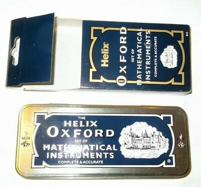 Helix OXFORD Set Of MATHEMATICAL INSTRUMENTS In Tin  - New  • £5.25