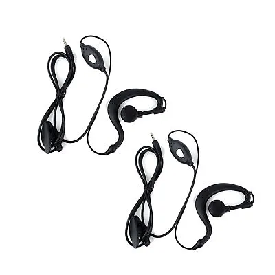 2 Earbud Cobra Microphone Headsets With PTT 1 Jack 2.5mm MT240 MT600 MT800 MT975 • £14.40