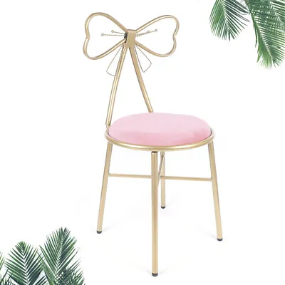 Chair Dressing Vanity Makeup Stool Seat Bow Tie Backrest Decor Chair • $54