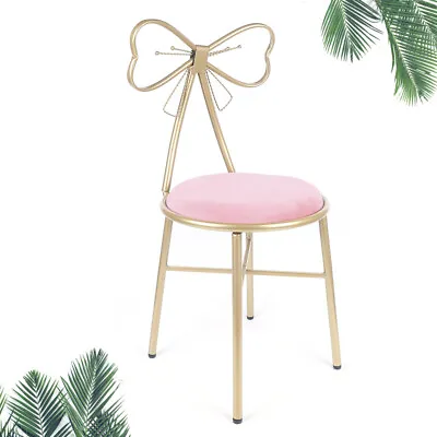 Pink Chair Velvet Chair Light Luxury Princess Chair Butterfly Shaped Chair Seat • $54