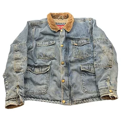 Wrangler Sherpa Denim Jacket Size Xl | F1 • $19.50