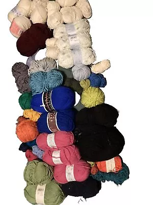 Approx 1.5kg Of Full & Part Odd Balls Double Knitting Wools & Acrylics & Cotton • £22.50