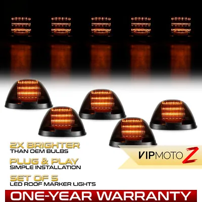 5PC LED Smoked Roof Clearance Running Lights For 99-16 F250 Super Duty F350 F450 • $33.95