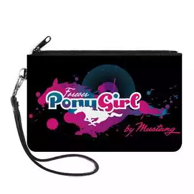 Canvas Zipper Wallet Ford Mustang Pony Girl FMP • $13.95