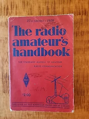 1950 ARRL The Radio Amateurs Handbook 27th Edition  • $10