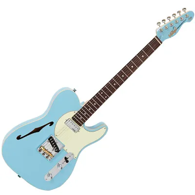 $599 • Buy NEW!! Vintage V72 Semi-Hollow Electric Guitar ~ Laguna Blue