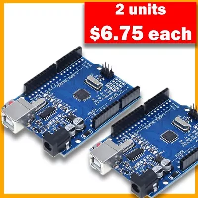 2 Units-Compatible With Arduino UNO R3 IDE ATmega 328P CH340 Development  Board • $13.50