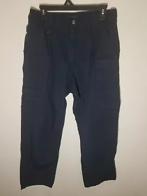 5.11 Tactical Men’s Navy Blue Ripstop Taclite Pro Pants 74273 34x30 Cargo Pocket • $19.99