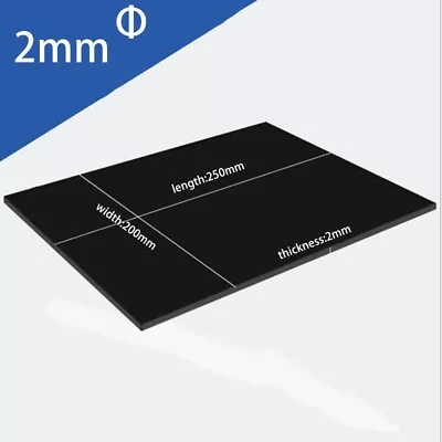 Black ABS Plastic Sheet For Vacuum Forming 15mm Thickness (200*250*2mm) • £6.84