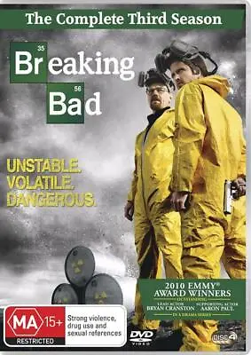 Breaking Bad : Season 3 (Box Set DVD 2010) BRAND NEW AND SEALED REGION 4 • $10.75