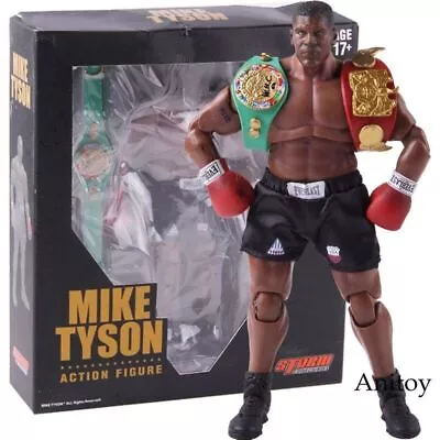 King Of Boxing Mike Tyson Boxer With 3 Head Sculpts Action Figure Model Toy Box • $28.19