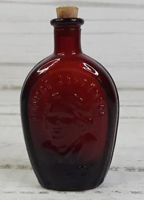 Vintage Wheaton Miniature Ruby Red Glass Thomas Jefferson Bottle 1971 • $9.99