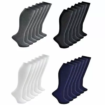 £13.99 • Buy 12 Pairs Knee High Socks Girls Long Socks - Girls School Knee Length Socks Long