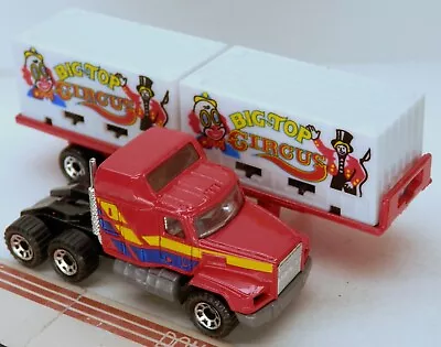 Matchbox Mack CH600 Conventional Sleeper Semi Truck Big Top Circus Trailer 1:97 • $20.60