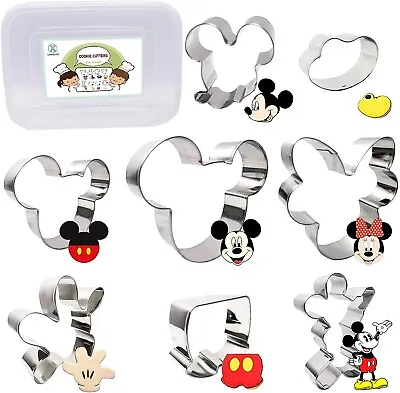 XUNMEINT Mickey Mouse Cookie Cutter Set With Storage Box MHB30 • £4.99