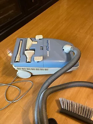 Vintage Hoover Futura Canister Vacuum W/attachments & Vac Bags Model S3509 • $55