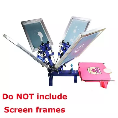 4 Directions Micro-registration 4 Color 1 Station Screen Printing Press Printer • $412.66