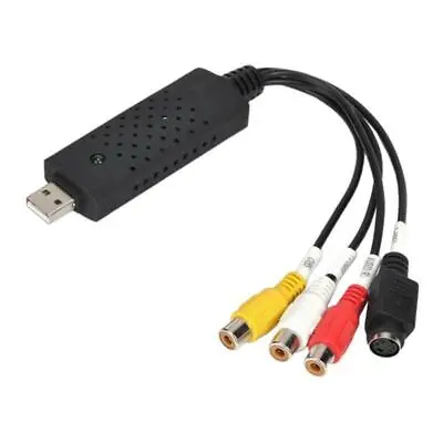 USB VHS Tape To PC DVD Video Audio Converter 3RCA HDD VR Capture Card • £8.16