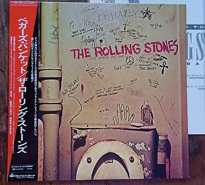 Rolling Stones Beggars Banquet London L20p 1204 Japan 1985 Obi  Vinyl Lp • $145