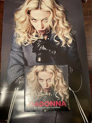 MADONNA OFFICIAL CALENDAR PROMO POSTER 2015 & Calendar New • $124.99