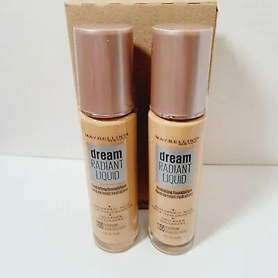 Maybelline Dream Radiant Liquid Foundation #80 Cashew 1.0 Fl.oz LOT OF TWO • $10.62