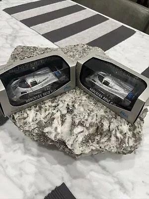 2 1/43 Scale MAX MODELS MERCEDES BENZ C11 #1 & #2 SILVER ARROW SILBERPFEIL 1990 • $40