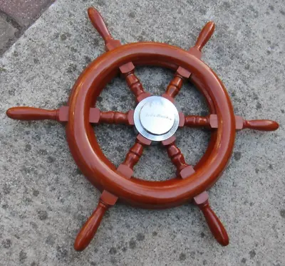  Vintage Mercury Ride Guide Boat Ship Captain's Steering Wheel Wooden 1950's  • $299.99