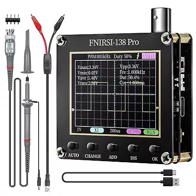 £34.99 • Buy 138 PRO Digital Handheld Oscilloscope 200KHz Analog Bandwidth 2.5MS/s Probe NEW