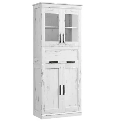  Bathroom Cabinet Tall Kitchen Pantry Cabinet With Doors And Adjustable Shelf    • $95.50