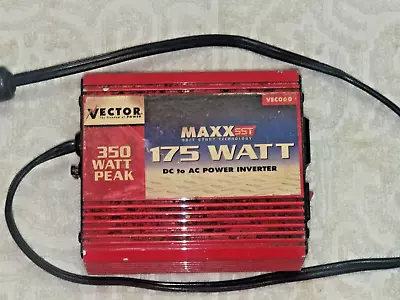 VECTOR MAXX SST 175 WATT 12V DC To 120V AC POWER INVERTER VECO60 350 WATT PEAK • $9.99