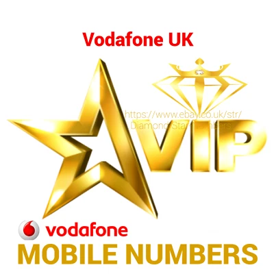 Gold Easy Mobile Number Golden Platinum Vip Uk Vodafone Pay As You Go Sim Card • £8.95