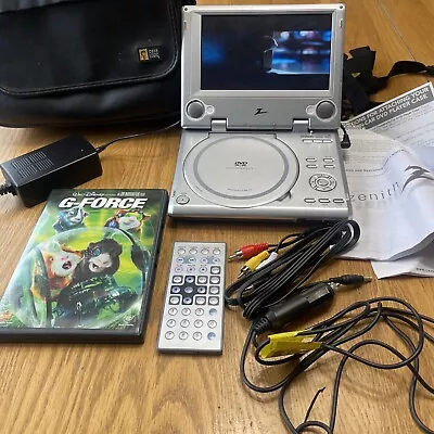 Zenith ZPA-314 Portable DVD Player TESTED Remote Power Cords & G Force By Disney • $45.49