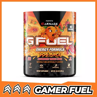 G Fuel Energy Tub 40 Serves GFuel Karnage Pog Juice Flavour • $64.95