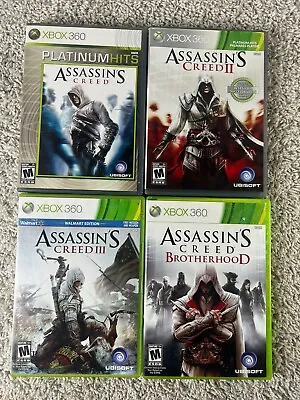 Lot Of 4 Assassin's Creed Video Game Bundle (Microsoft Xbox 360) - Tested • $14.16