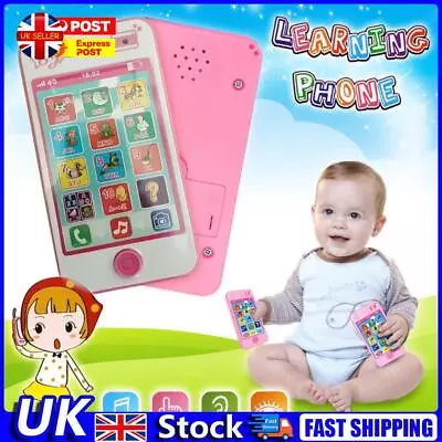 Simulation Mobile English Language Baby Kids Toy Phone Educational Toy(Pink UK • £6.09