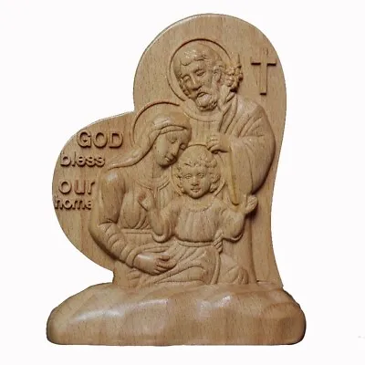 Vintage Catholic Jesus Statue New Home Church Décor Pure Wood Carving • $39.99