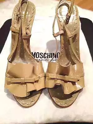 Moschino Cheap & Chic Ruffle High Heel Sandal Beige  sz IT 39 • $95