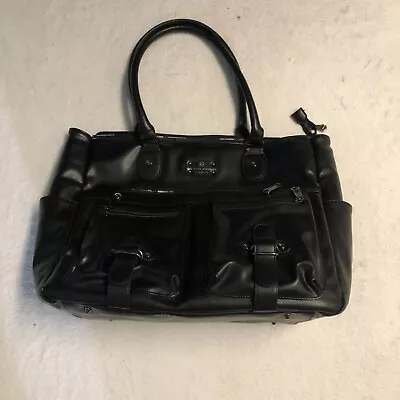 Six Pack Fitness Travel Fit Purse Bag Black Meal Prep Tote Pockets Handbag • $50