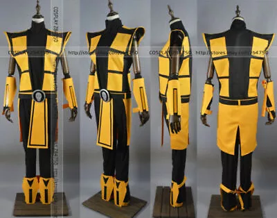 NEW ! Scorpion Mortal Kombat 3 Yellow Outfit Cosplay Costume Customize • $46.79