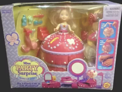 Vintage Miss Party Surprise Doll Playset Makeup Party Molly Toy Biz Rare Nos Nib • $44.99
