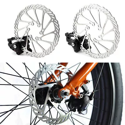 US Bike Disc Brake Front & Rear Disc 160 Mm Rotor Brake Kit For Mountain Bicycle • $21.98