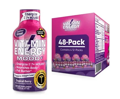 (48 Pack) Vitamin Energy® Mood+ Energy Shots Clinically Proven • $74.95