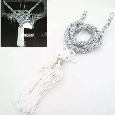 Vip Style Charm JP Junction Produce Fusa White Kiku Knot & Silver Kin Tsuna Rope • $25.90