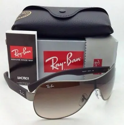 $154.95 • Buy New RAY-BAN Sunglasses RB 3471 029/13 Matte Gunmetal Frame Brown Gradient Lenses