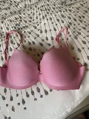 La Senza Pink Sparkly Push Up Bra Size 36D • £10