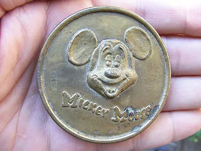 Vtg MICKEY MOUSE Belt Buckle CLUB Disney 1970s Disneyland WDW Willie RARE VG+ • $34.97