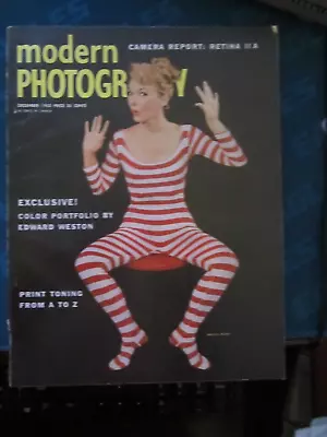 Modern Photography Magazine December 1953 Edward Weston Print Toning N 50 • $14.99