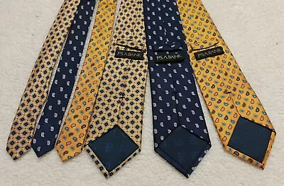 Lot 3 Jos A Bank 100% Silk Executive Dress Suit Ties Paisley & Geometric Shape • $25